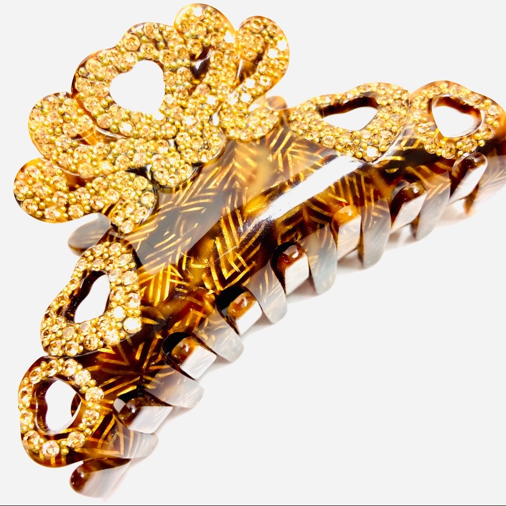 🦋France made Rhinestone hair clip